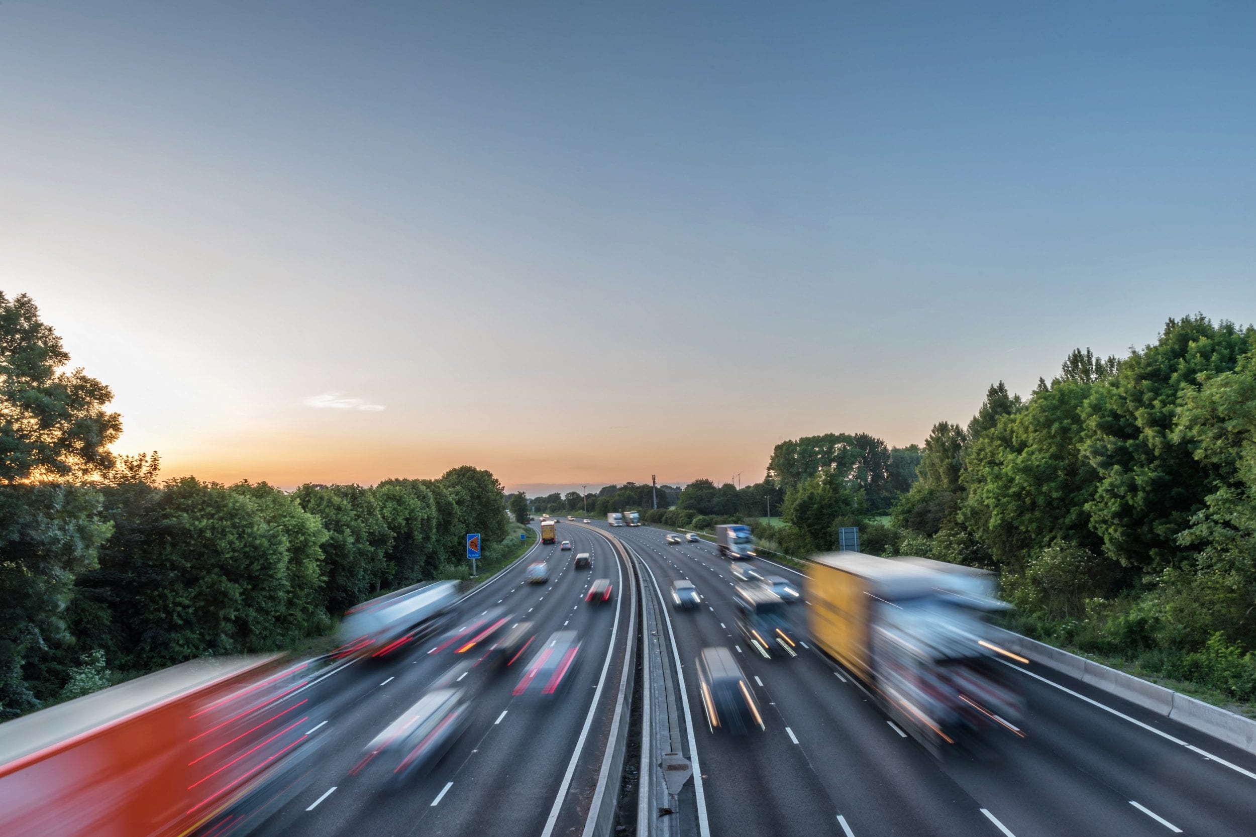 Busy motorway
