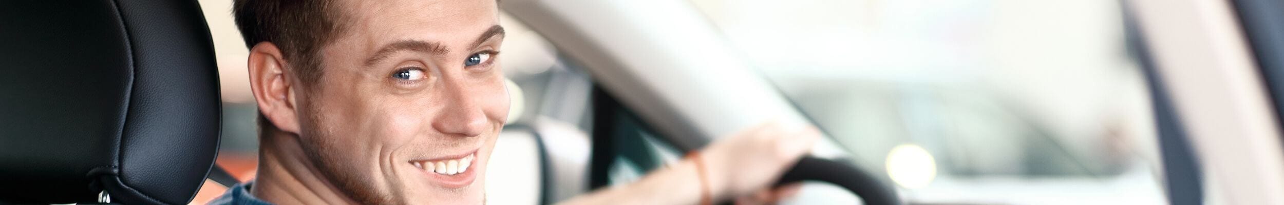 Young male driver