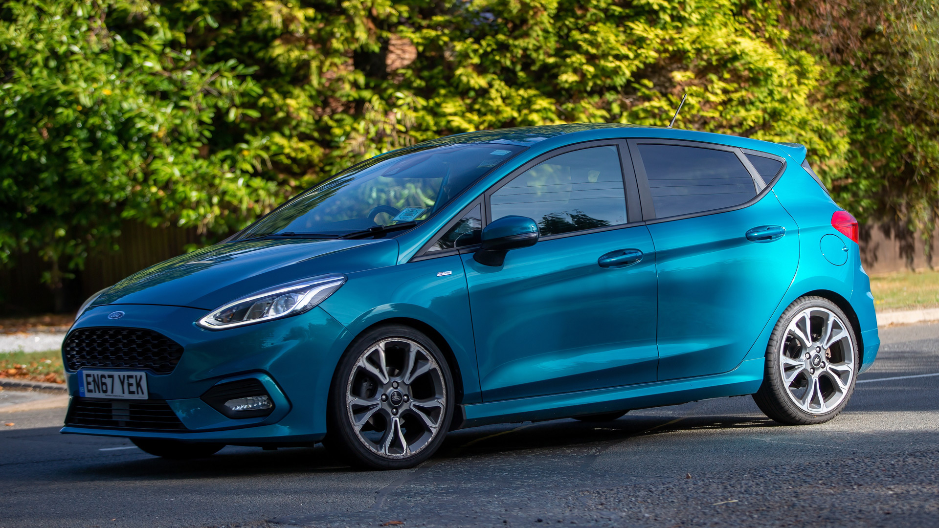 ford fiesta in blue