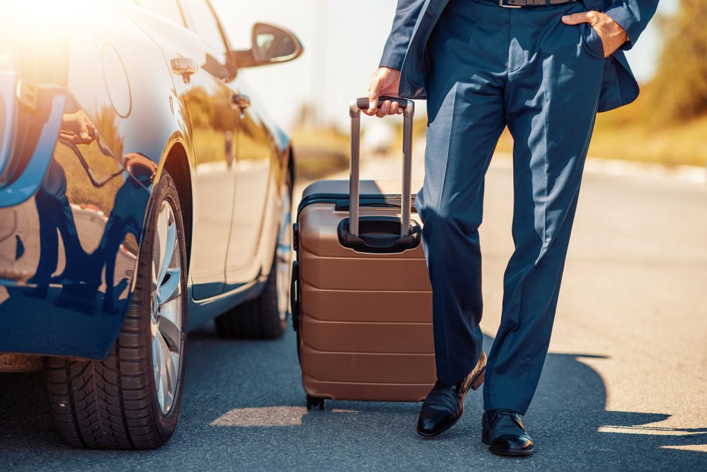 business man with a suitcase