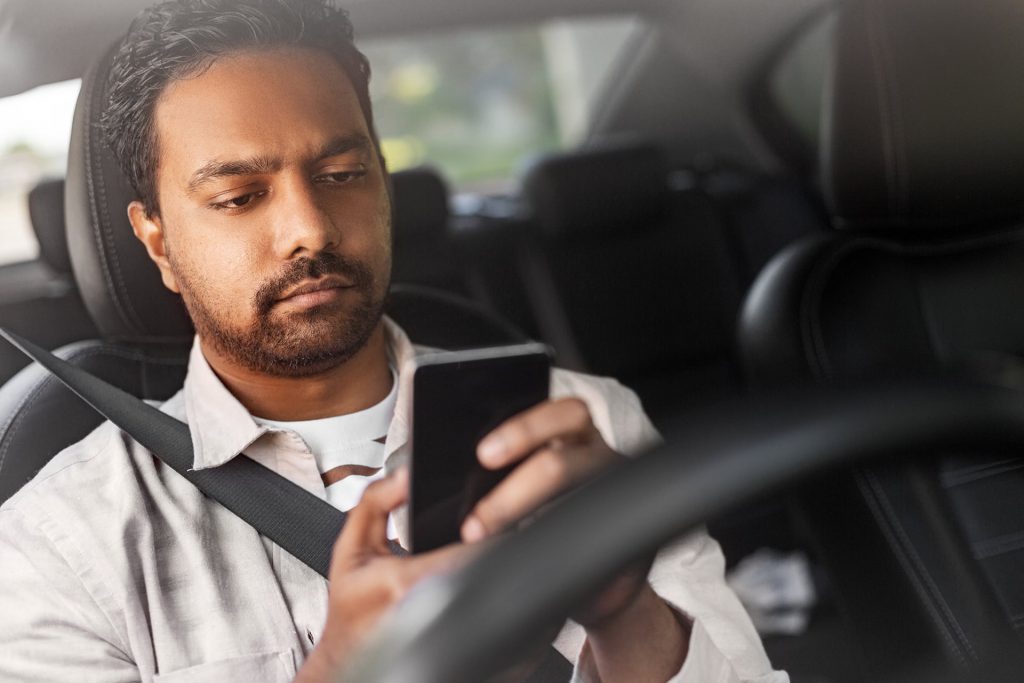man with a mobile in his hand